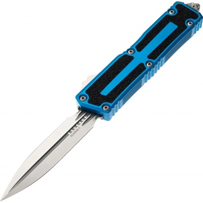Microtech Scarab II Gen III D/E Blue Handle Stonewashed Blade 1280-10BL