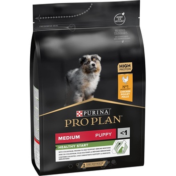 Purina PRO PLAN Dog Medium Puppy & Junior HEALTHY START -Суха храна за малки кученца от средни породи, с Пиле