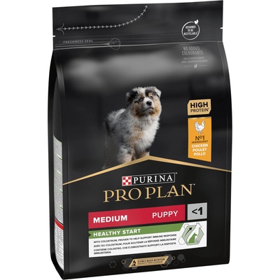 Purina PRO PLAN Dog Medium Puppy & Junior HEALTHY START -Суха храна за малки кученца от средни породи, с Пиле