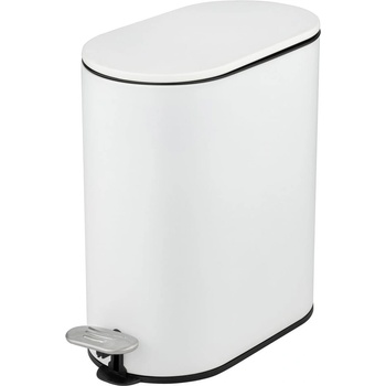 WENKO Стоманено кошче за боклук с педал в матово бял цвят 5 l Collungo - Wenko (26300100)