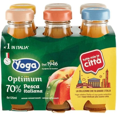 Yoga Pesca 70% broskvový džus 6 x 20 cl