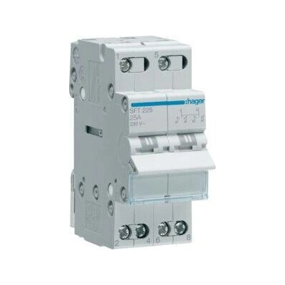 HAGER Přepínač SFT225 25A 2P I-0-II SFT225