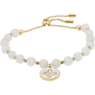 Pierre Lannier Luxusný pozlátený náramok s perleťou Tallia BJ24A5211