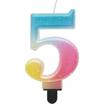 Godan Красота и чар: Свещ-цифра, пастелен дъга - 5 (sf-opa5)