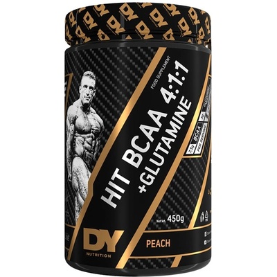 DY Nutrition High Intensity Training BCAA 4: 1: 1 + Glutamine [450 грама] Праскова
