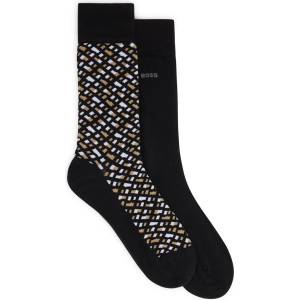 Boss Чорапи Boss Men's RS Monogram Crew Socks - Black 001