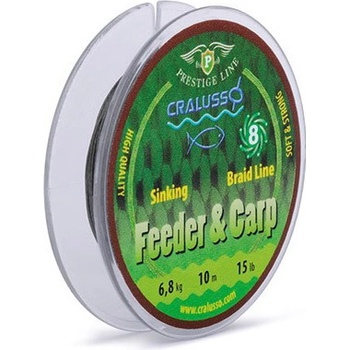 Cralusso pletená nadväzcová šnúra feeder & carp 10 m 240 cm pevnosť v ťahu 15 lbs