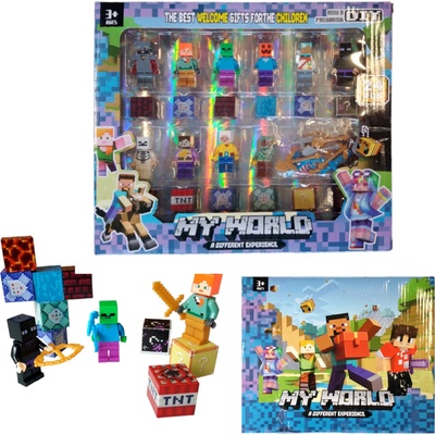 Toybit Magnetická stavebnice Minecraft s figurkami 36ks