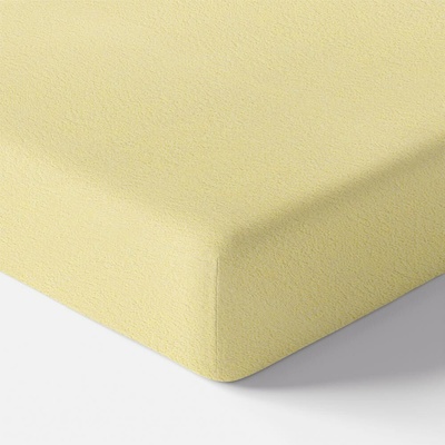 EEVI Froté prestieradlo Žlté 60x120