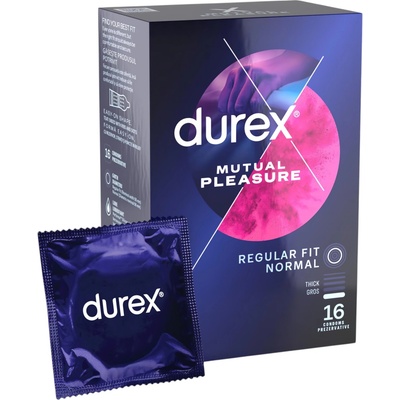 Durex Mutual Pleasure - забавящи презервативи (16 бр. )