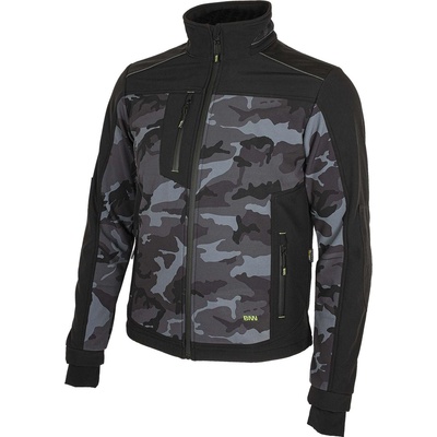 BENNON Яке bennon camos ЧЕРНО/СИВО / Софтшел яке 48-50 (0746180062-m 48-50)