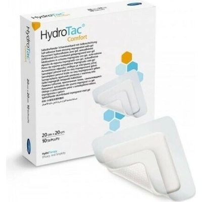 HydroTac - krytie na rany penové hydropolymérové impregnované gélom 20 x 20 cm 3 ks