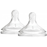Dr. Brown's Биберони за шишета Dr. Brown's Wide-Neck Options - 2 броя, 0м. + (72239317471) - ozone