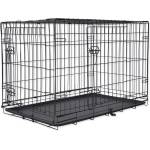 ABC-ZOO Сгъваема клетка за кучета, 2 врати, L - 91 x 56 x 63 см