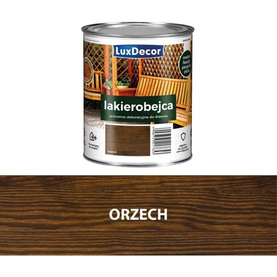 Lazura s lakem LuxDecor 0,75 l hnědá lesklá