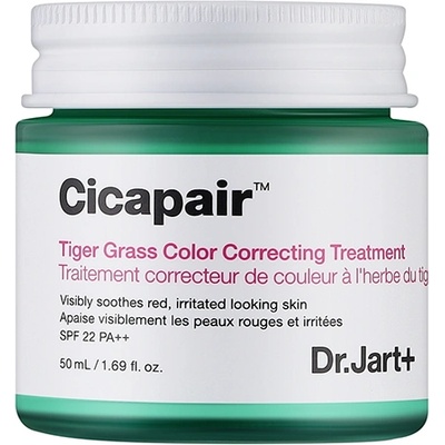 Dr. Jart+ Cicapair Tiger Grass Color Correcting Treatment Day Cream интензивен крем, намаляващ зачервяването на кожата унисекс 50 мл