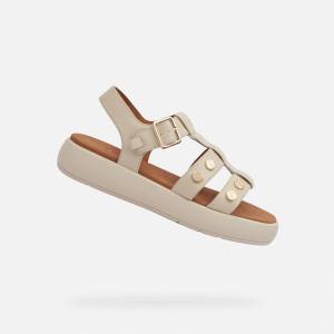 Geox Кремави дамски сандали Geox Camalei Geox | Byal | ЖЕНИ | 38