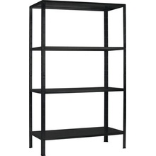 Schulte Regál R4110-04-16 1800 x 1000 x 350 mm 4 police černý