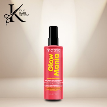 Matrix Запечатващ балсам без изплакване за защита на цвета и блясък Glow Mania 250 ml