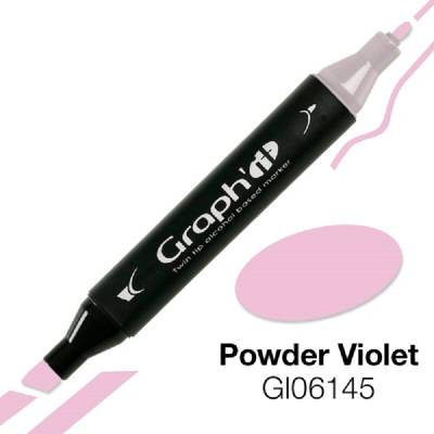 Lihová fixa GRAPH'IT oboustranná Fine & Chisel, Powder Violet