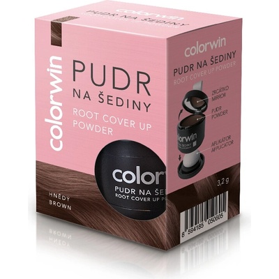 Colorwin púder na šediny a objem Hnedá 3,2g