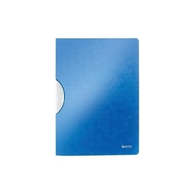Rýchloviazač s klipom, PP, A4, LEITZ "Wow ColorClip", modrý