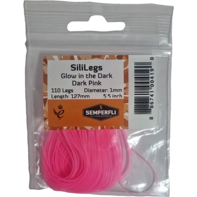 Semperfli Silikonové Nožičky SiliLegs Glow In Dark Pink
