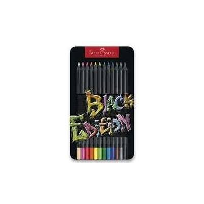 Faber Castell Edition pastelka black plechová krabička 12 ks 116413