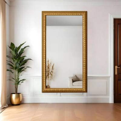 Alfaram Moderné zrkadlo v bohatom drevenom ráme - 7005 - 150x50