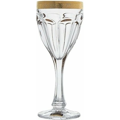 CRYSTALITE BOHEMIA SAFARI GOLD POHÁR NA VÍNO 6 x 290 ml