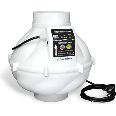 PrimaKlima Prima Klima ventilátor Whisperblower ECblue 125 mm - 800 m3/h, EC motor