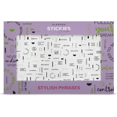 Glamora Vodolepka 27 STYLISH PHRASES SILVER – Zboží Mobilmania