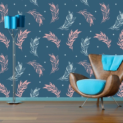 Sablio Tapeta Farebná Pierka, rozmery 336x220 cm