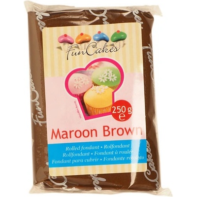 FunCakes Fondant Maroon brown 250 g