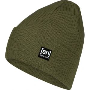 super. natural Зимна шапка (beanie) Super. natural Riffler Beanie - Olive Night - размер One Size (904-3394-0411)