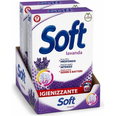 Soft Lavanda prací prášek s levandulovou vůní 2 x 105 PD