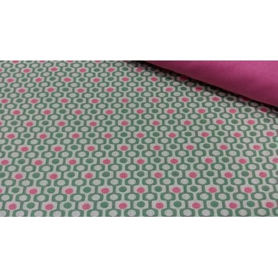 Dekoračná látka PEIXO MENTHE/CORAL šírka 150 cm