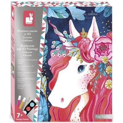 Janod Atelier Комплект Maxi 3D рисуване Еднорози от 7 години