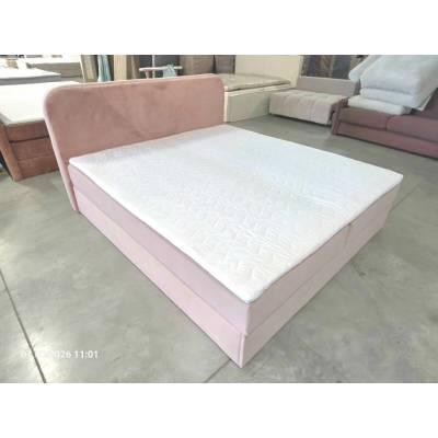 Textilomanie Forena boxspring s matracom Bonell pružinový staroružová