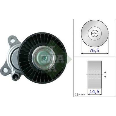 Land Rover FREELANDER 98-06 napínacie rameno rebrovaného klinového remeňa