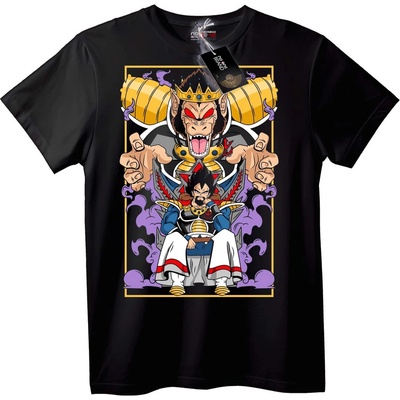 NOONEBRAND Тениска Dragon Ball Z Frieza и Goku - L, Black