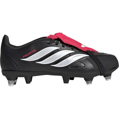 adidas Детски футболни бутонки Adidas Predator League Childrens League Soft Ground Football Boots - Black/Red