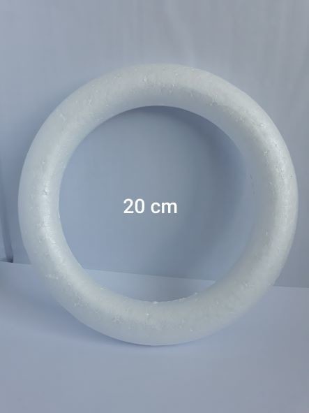 Polystyrenový věnec 20 cm