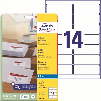 Avery Zweckform 25 listů A4 J8163-25