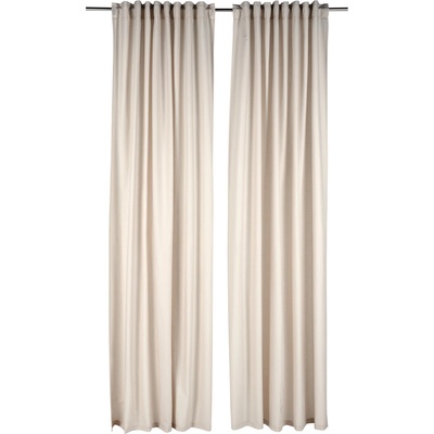 LIVARNO Sada závěsů, 135 x 254 cm, 2dílná (béžová) – Zboží Dáma