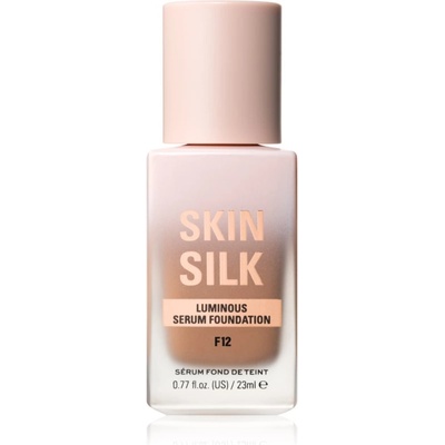 Makeup Revolution Skin Silk Serum Foundation лек фон дьо тен с озаряващ ефект цвят F12 23ml