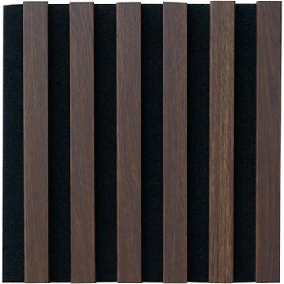 DeCori akustický 3D dub tmavý 20 x 300 x 2700 mm 0,81m²