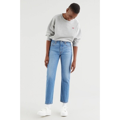 Levi´s dámske rifle 501 original cropped jeans modré
