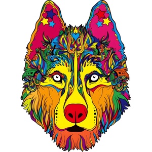HARAHU Дървен пъзел - Husky / L KP21953