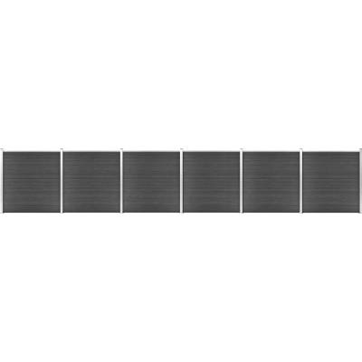Nabytek XL Set plotového dílce WPC 1045 x 186 cm černý